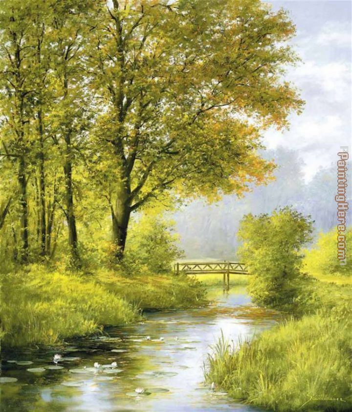 Dreamy Creek II painting - Heinz Scholnhammer Dreamy Creek II art painting